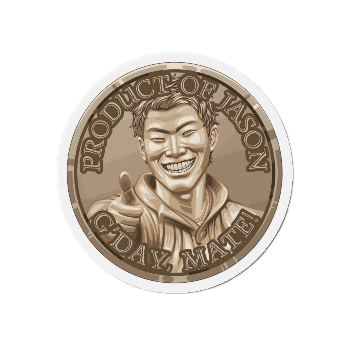 Bronze Spirit Coin Magnet of He Who Fights With Monsters Jason Asano Bronze Magnet G'day Mate Product of Jason Magnet Bronze Ranker Magnet