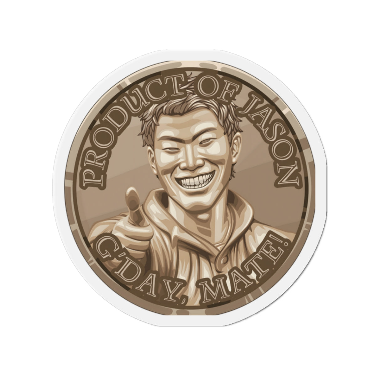 Bronze Spirit Coin Magnet of He Who Fights With Monsters Jason Asano Bronze Magnet G'day Mate Product of Jason Magnet Bronze Ranker Magnet