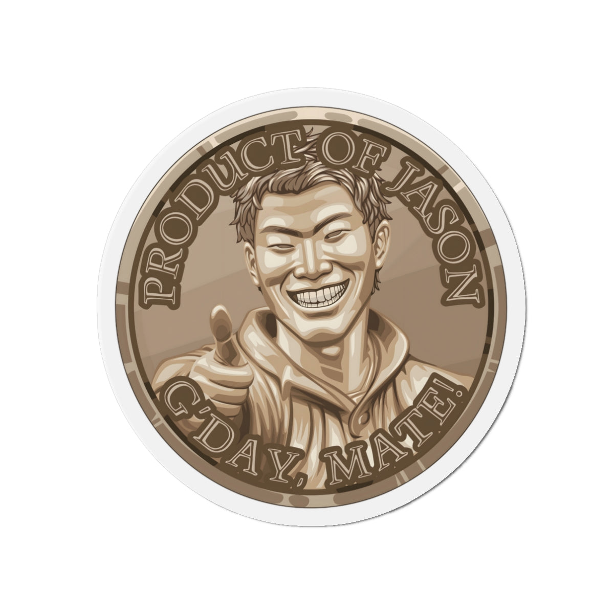 Bronze Spirit Coin Magnet of He Who Fights With Monsters Jason Asano Bronze Magnet G'day Mate Product of Jason Magnet Bronze Ranker Magnet