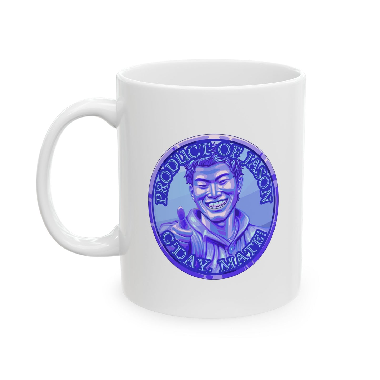 Diamond Spirit Coin Coffee Mug of He Who Fights With Monsters Jason Asano Diamond Coin Coffee Mug G'day Mate Product of Jason Coffee Mug