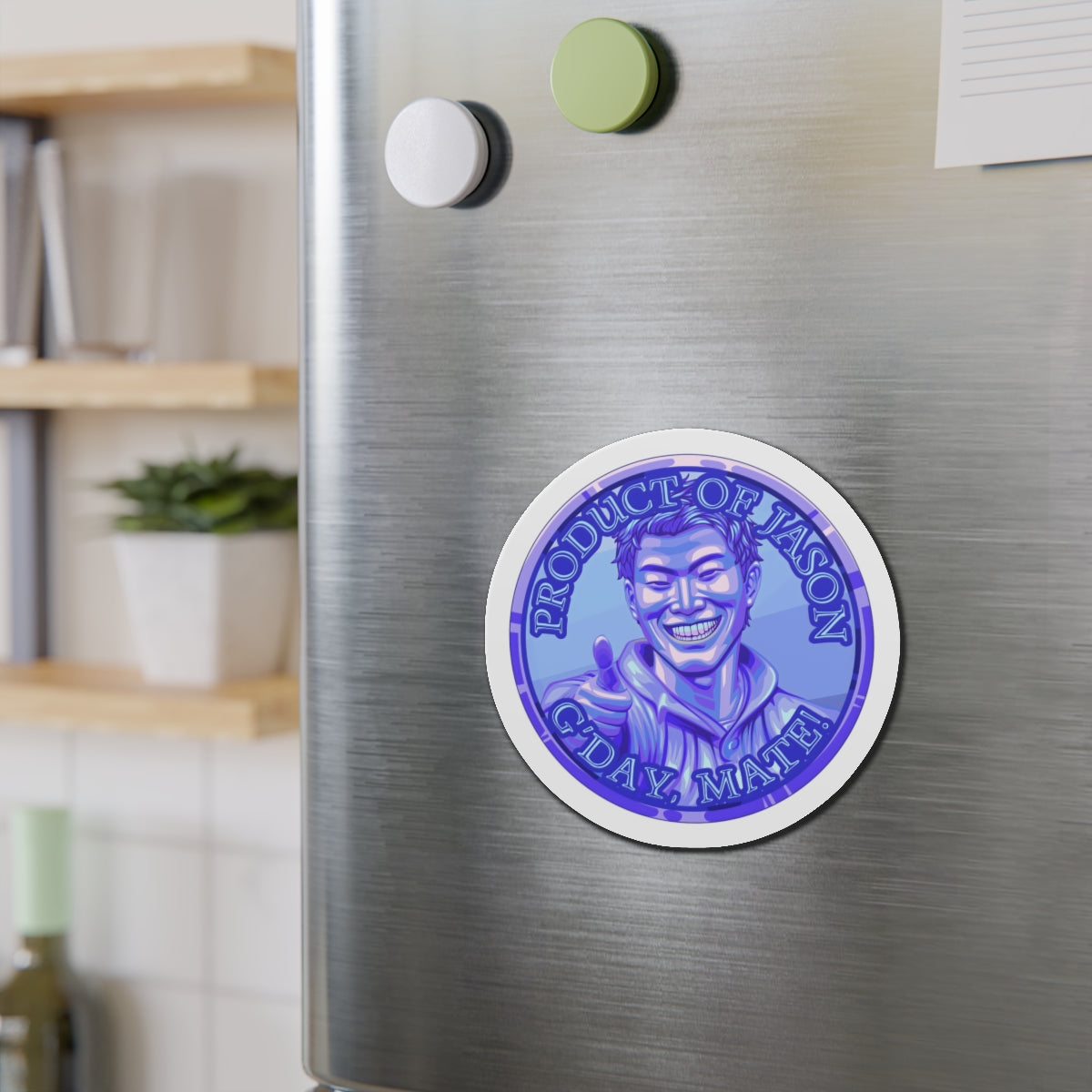 Diamond Spirit Coin Magnet of He Who Fights With Monsters Jason Asano Diamond G'day Mate Product of Jason Magnet Diamond Ranker Magnet