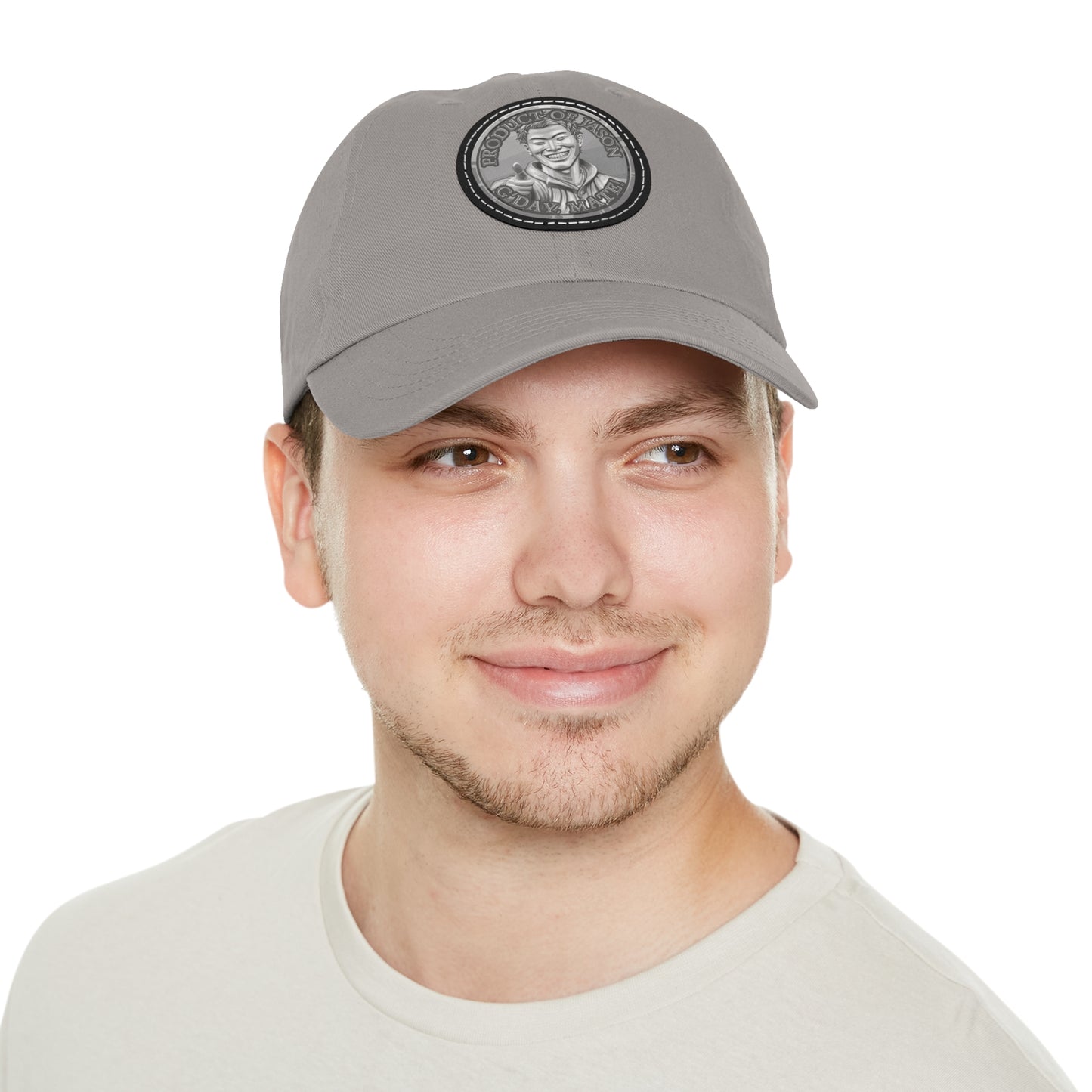 Silver Spirit Coin Leather Patch Hat of He Who Fights With Monsters Jason Asano Silver Coin Hat G'day Mate Product of Jason Ha ts