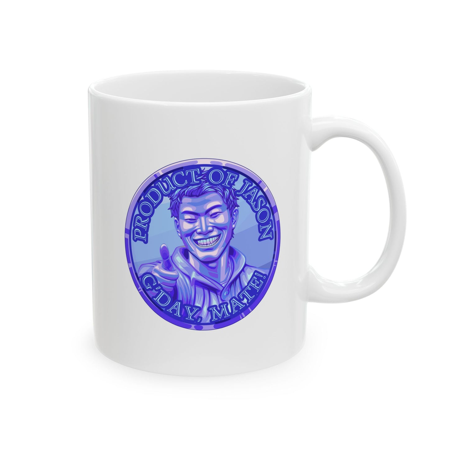 Diamond Spirit Coin Coffee Mug of He Who Fights With Monsters Jason Asano Diamond Coin Coffee Mug G'day Mate Product of Jason Coffee Mug