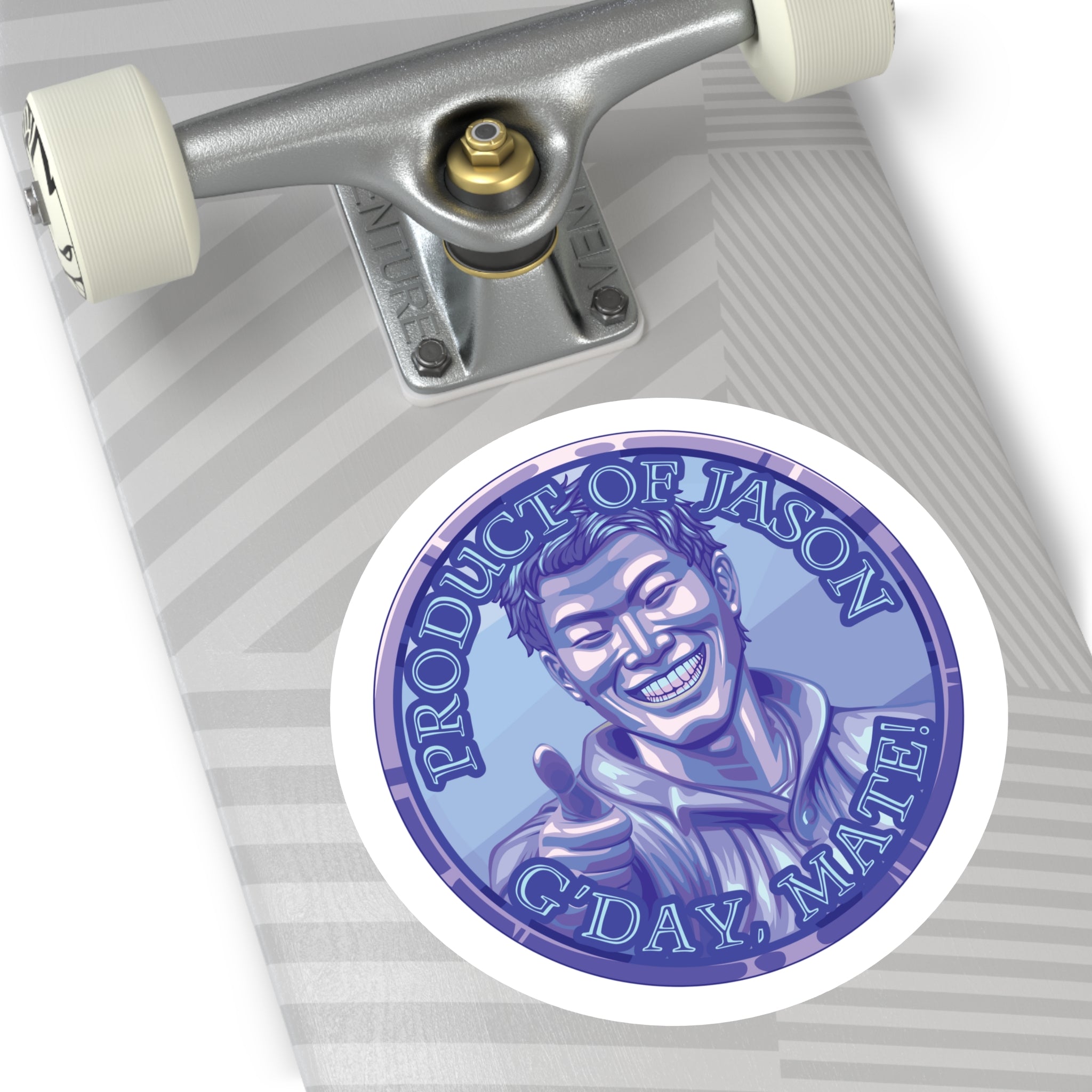 (Indoor/Outdoor) Product of Jason, G'day Mate Diamond Rank Spirit Coin Sticker HWFWM Fan Merch Fan Designed Spirit Coin Stickere He Who Fights with Monsters