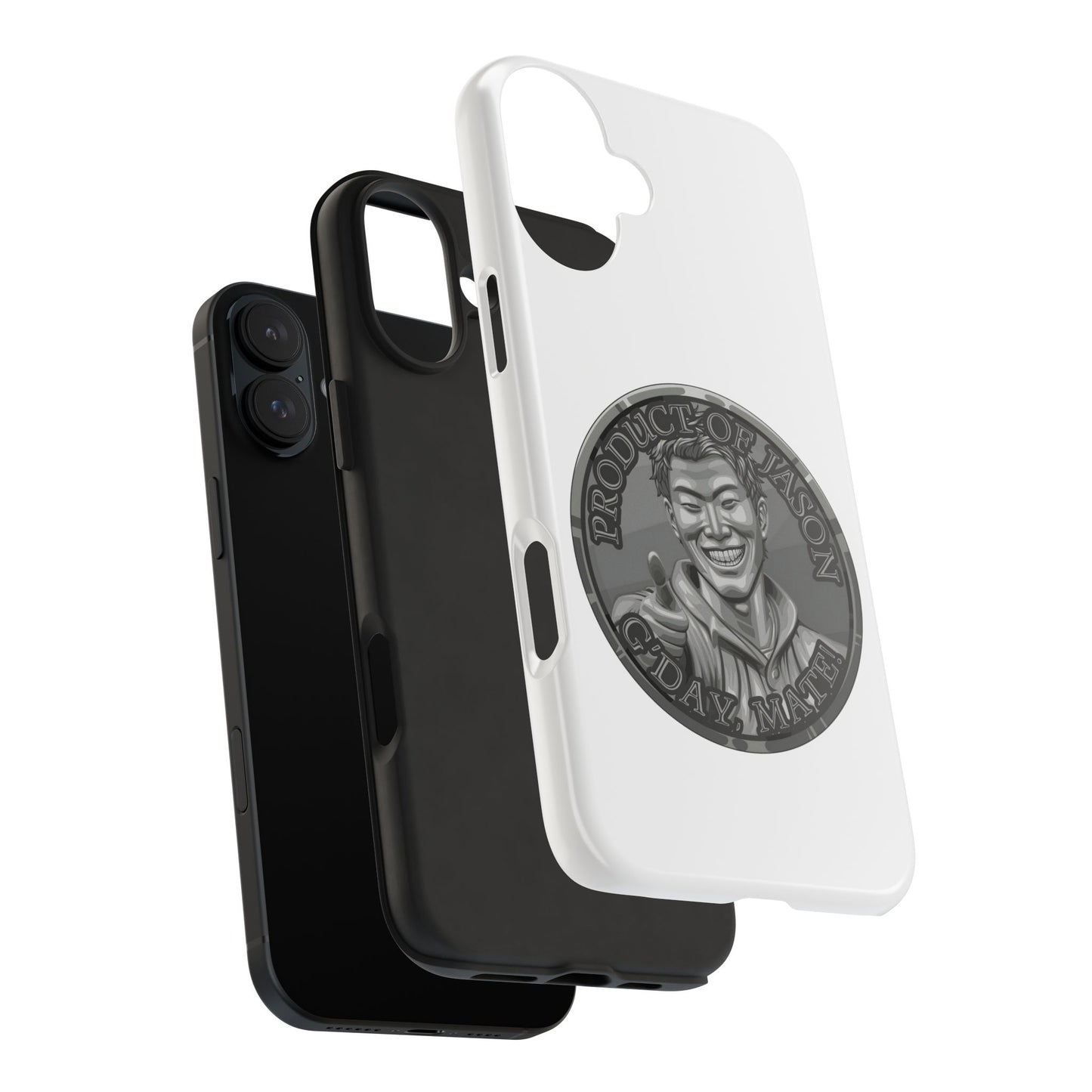 iPhone and Samsung Iron Spirit Coin Tough Phone Case - Durable Protection