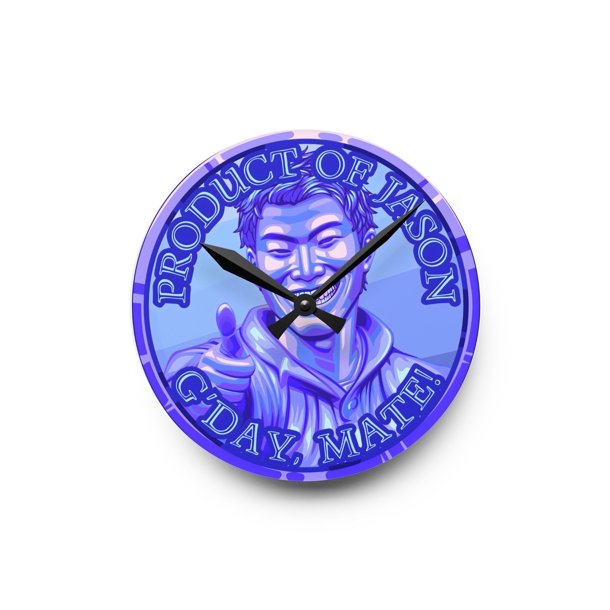 Diamond Spirit Coin Product of Jason Asano G'Day Mate Acrylic Wall Clock