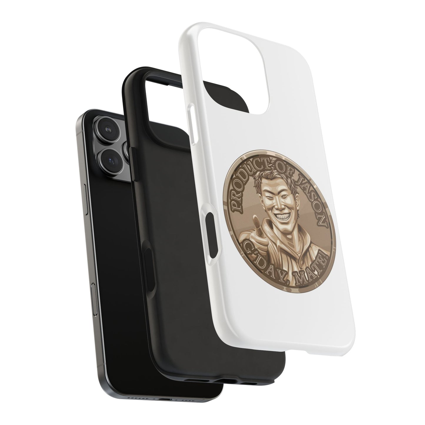 iPhone and Samsung Bronze Spirit Coin Tough Phone Case - Durable Protection