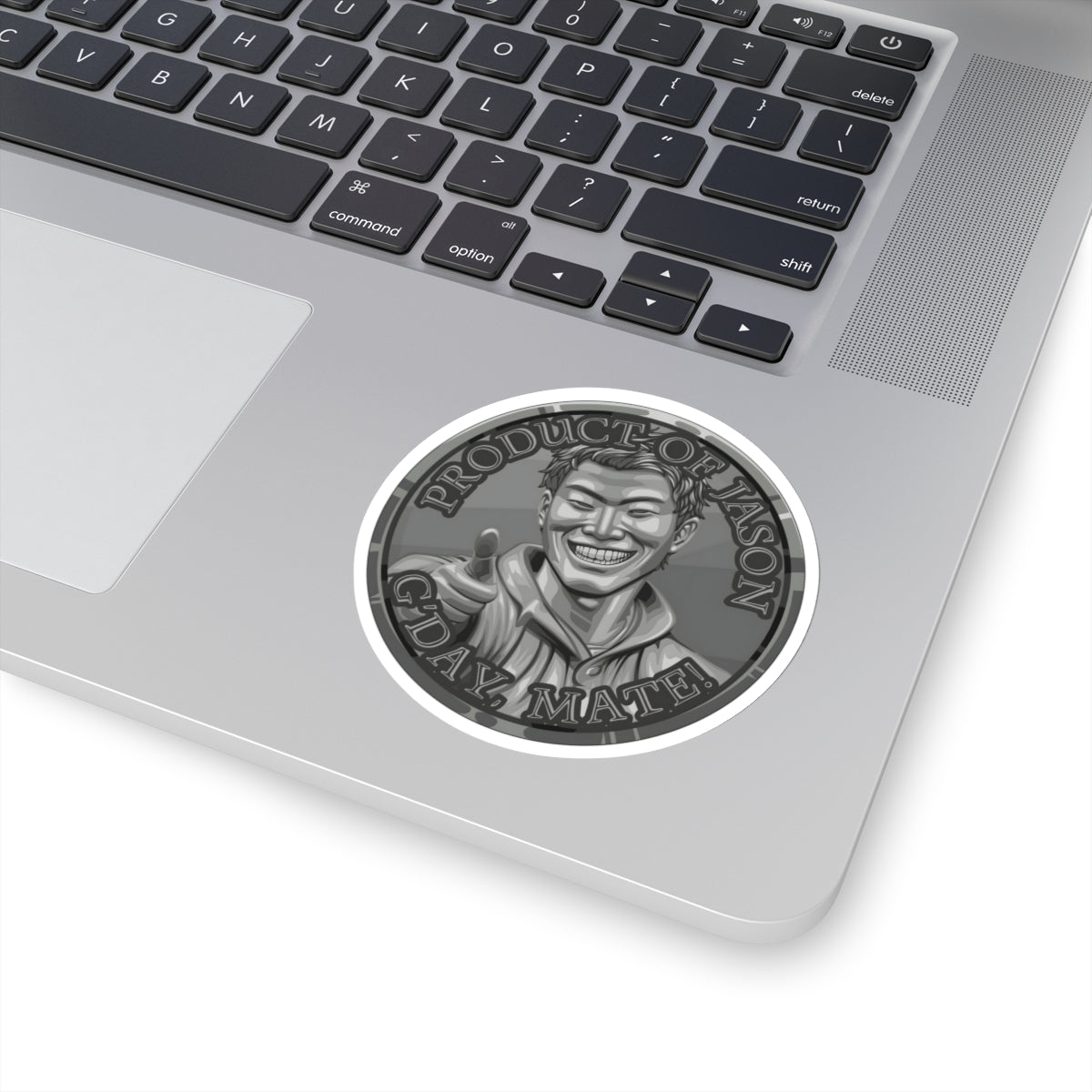 (Indoor) Iron Spirit Coin Sticker of He Who Fights With Monsters Jason Asano Iron Coin Sticker G'day Mate Product of Jason Sticker Iron Rank Sticker