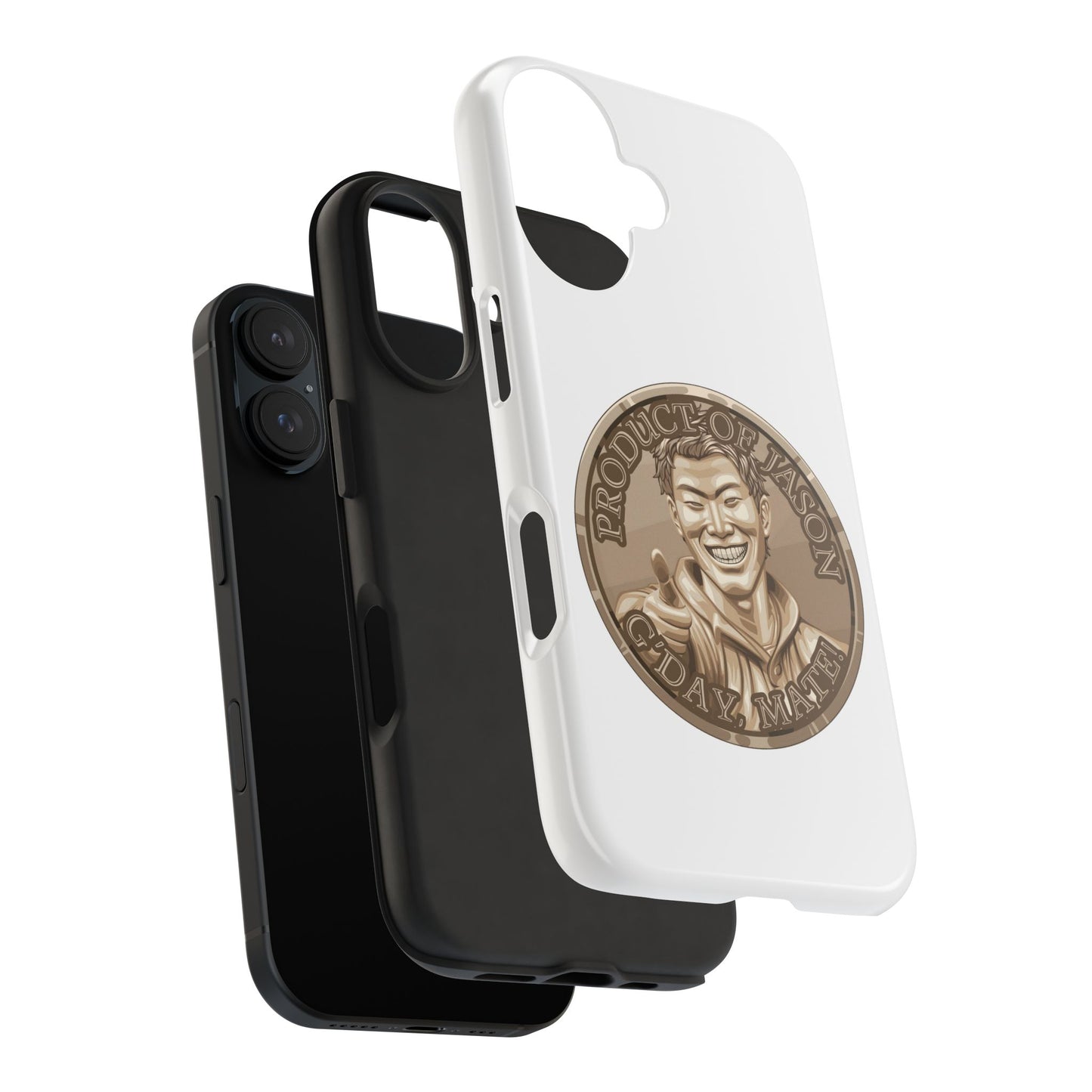 iPhone and Samsung Bronze Spirit Coin Tough Phone Case - Durable Protection