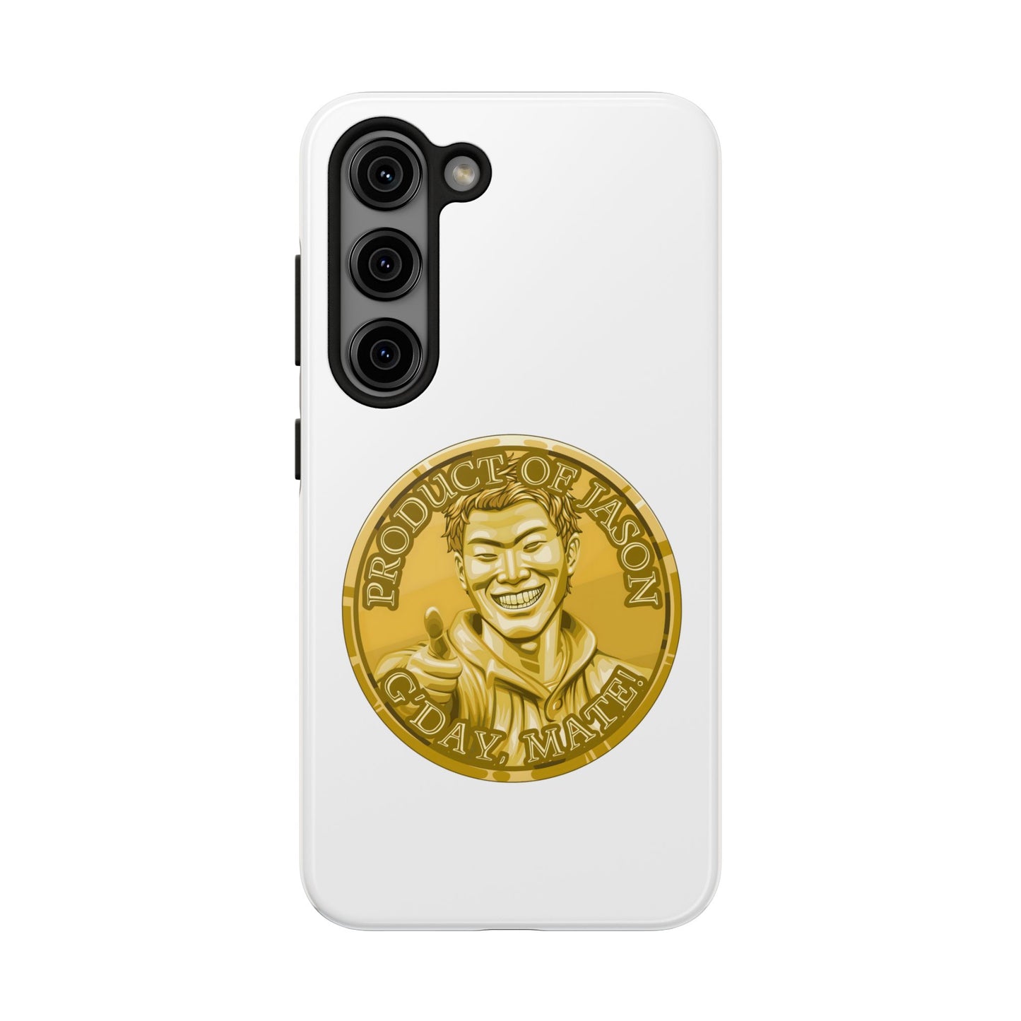 iPhone and Samsung Gold Spirit Coin Tough Phone Case - Durable Protection