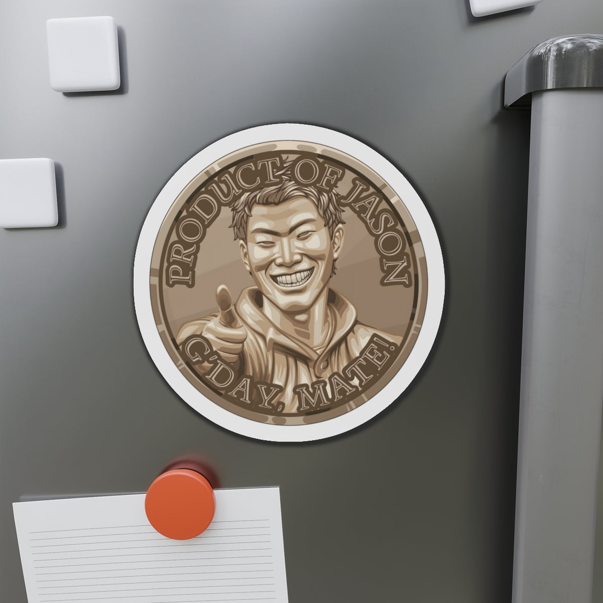 Bronze Spirit Coin Magnet of He Who Fights With Monsters Jason Asano Bronze Magnet G'day Mate Product of Jason Magnet Bronze Ranker Magnet