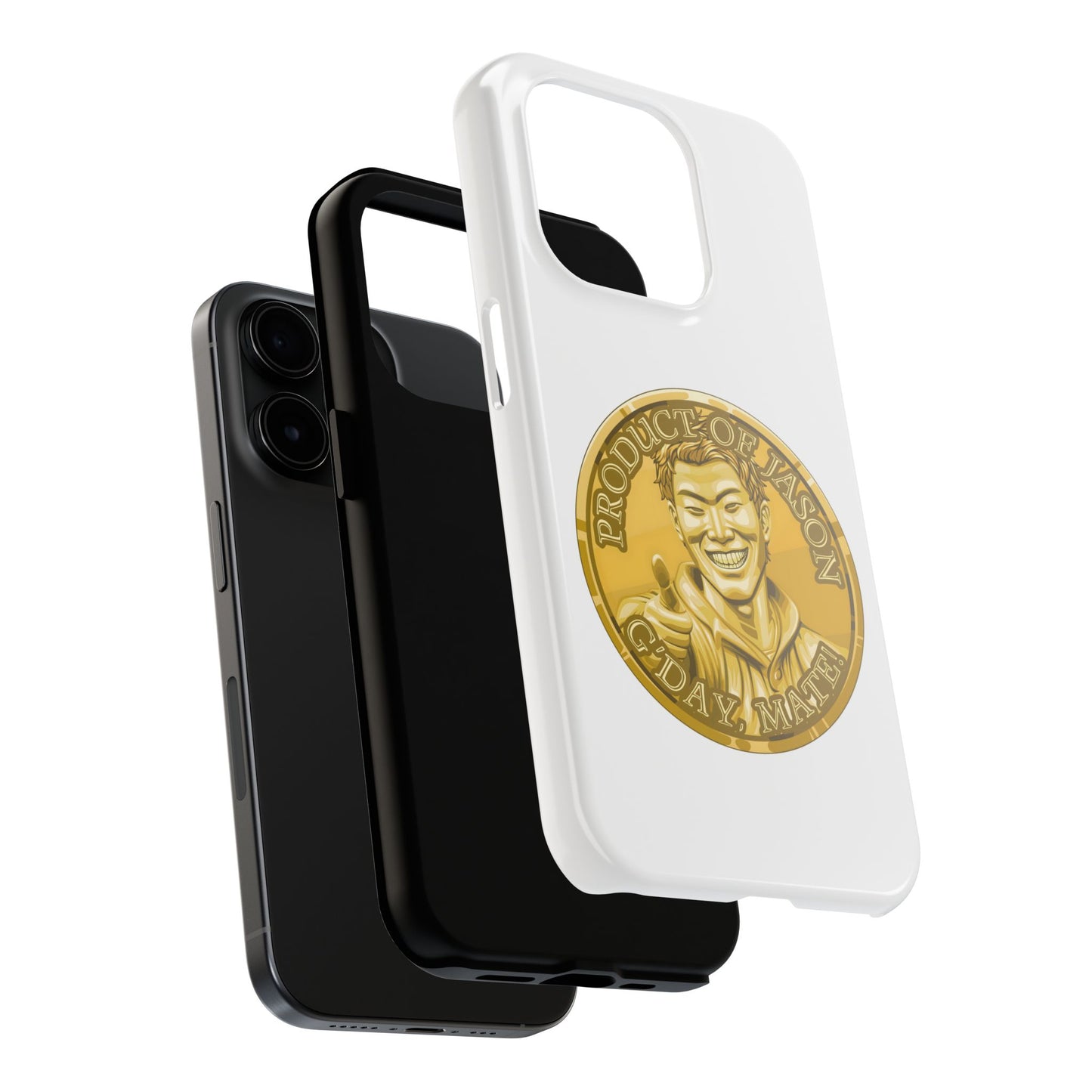 iPhone and Samsung Gold Spirit Coin Tough Phone Case - Durable Protection
