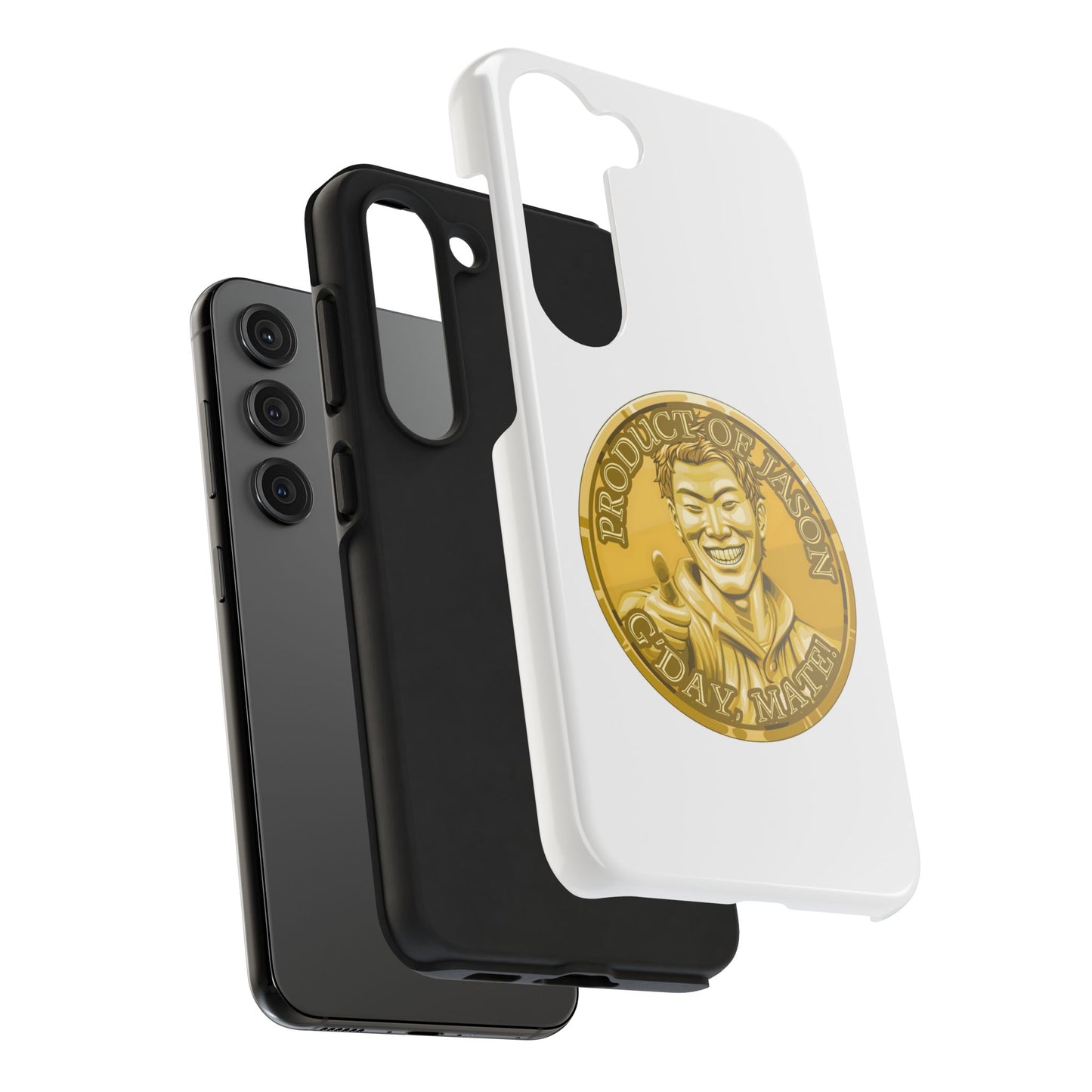 iPhone and Samsung Gold Spirit Coin Tough Phone Case - Durable Protection