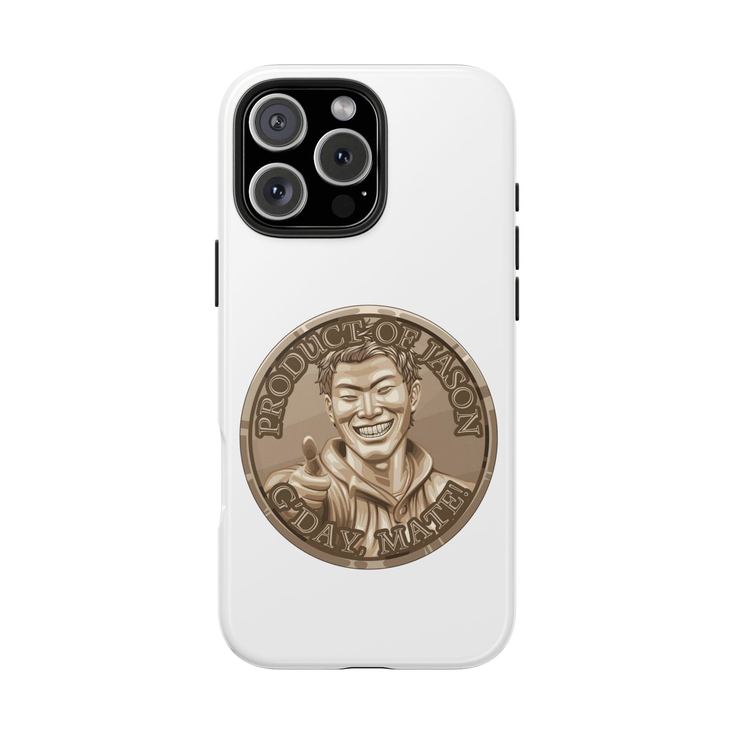 iPhone and Samsung Bronze Spirit Coin Tough Phone Case - Durable Protection