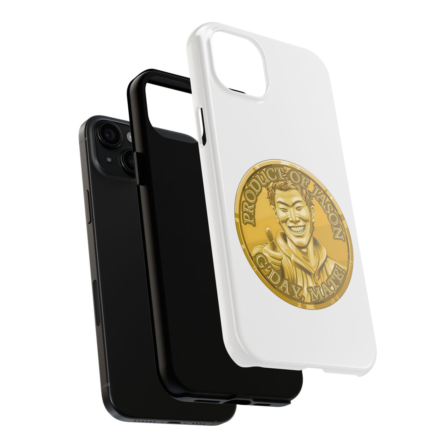 iPhone and Samsung Gold Spirit Coin Tough Phone Case - Durable Protection