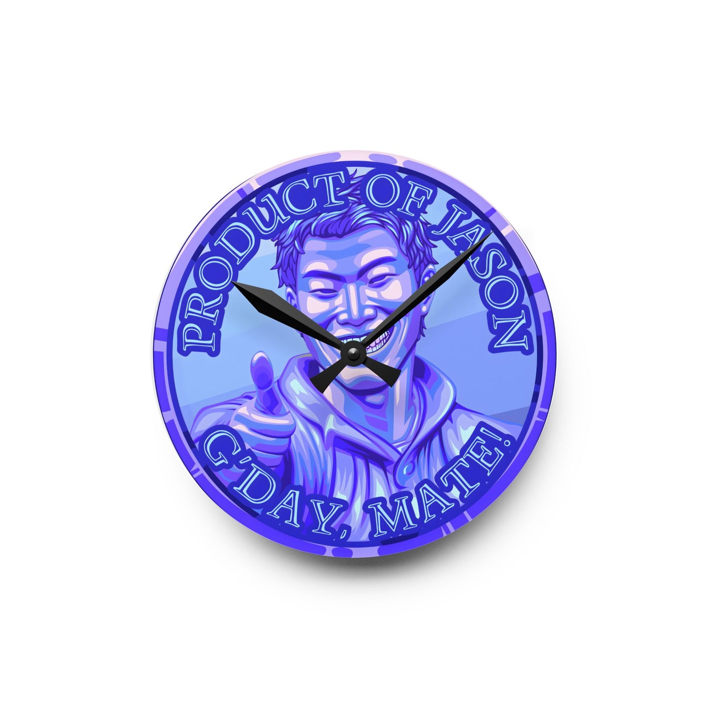 Diamond Spirit Coin Product of Jason Asano G'Day Mate Acrylic Wall Clock