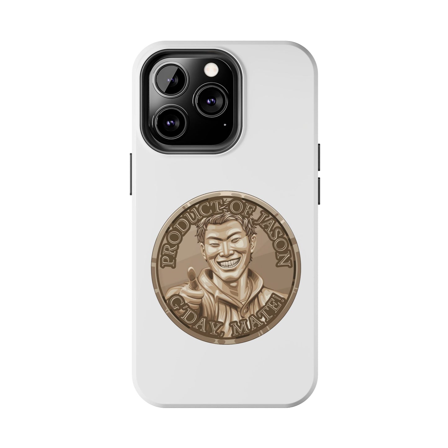 iPhone and Samsung Bronze Spirit Coin Tough Phone Case - Durable Protection