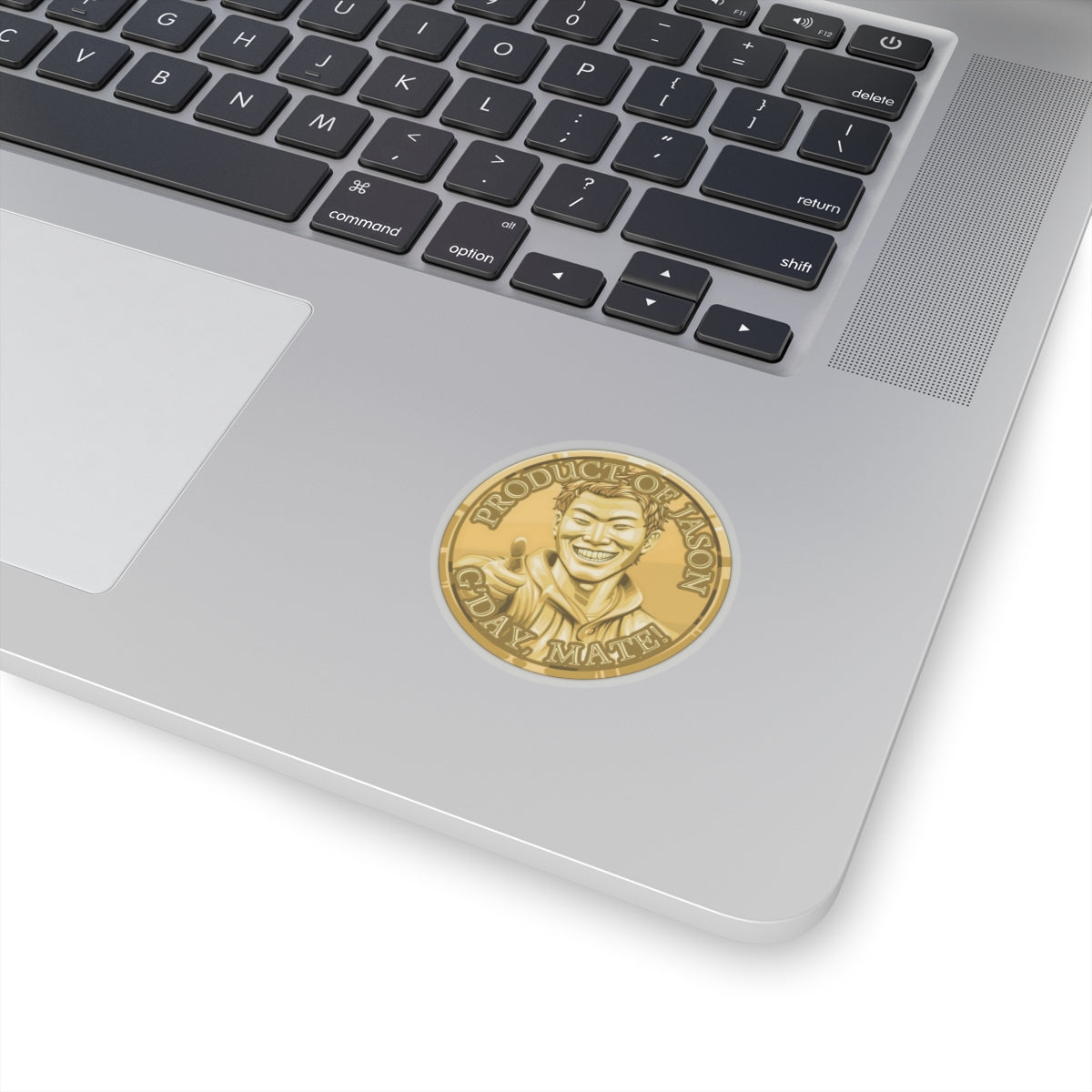 (Indoor) Gold Spirit Coin Sticker of He Who Fights With Monsters Jason Asano Gold Coin Sticker G'day Mate Product of Jason Sticker Gold Rank Sticker