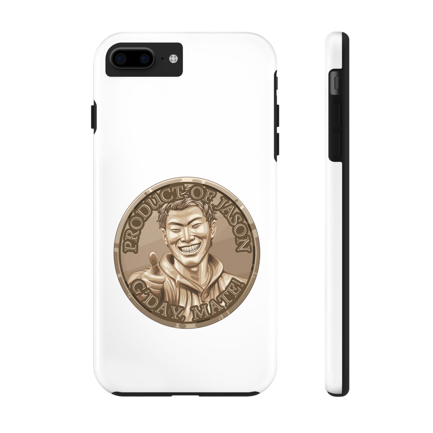 iPhone and Samsung Bronze Spirit Coin Tough Phone Case - Durable Protection