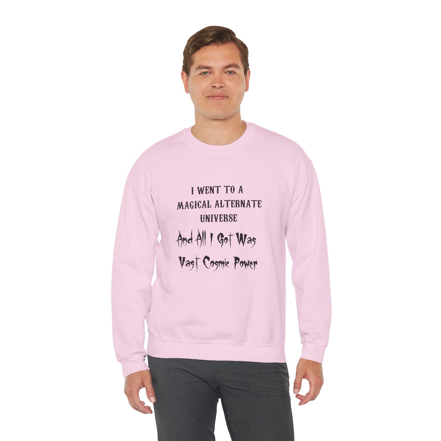 HWFWM Magical Alternate Universe Crewneck Sweatshirt - Vast Cosmic Power Design