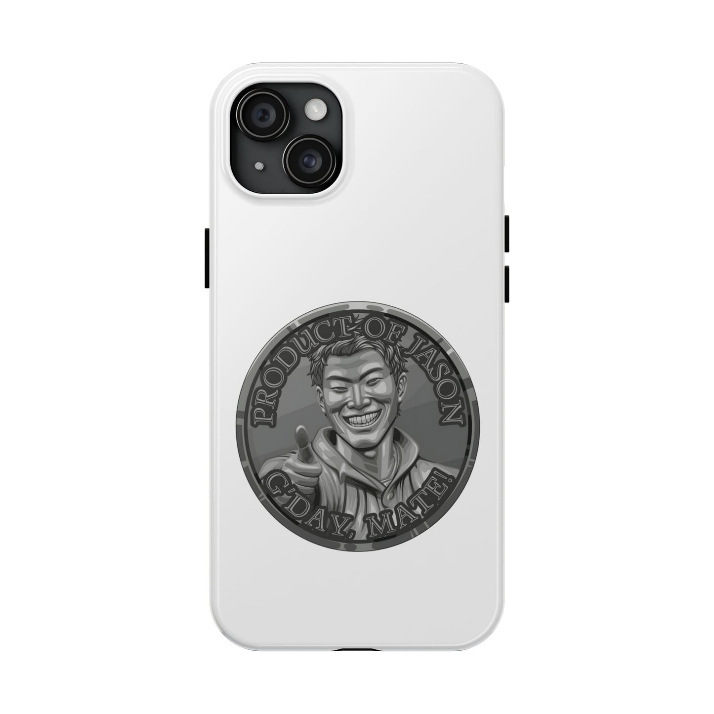 iPhone and Samsung Iron Spirit Coin Tough Phone Case - Durable Protection