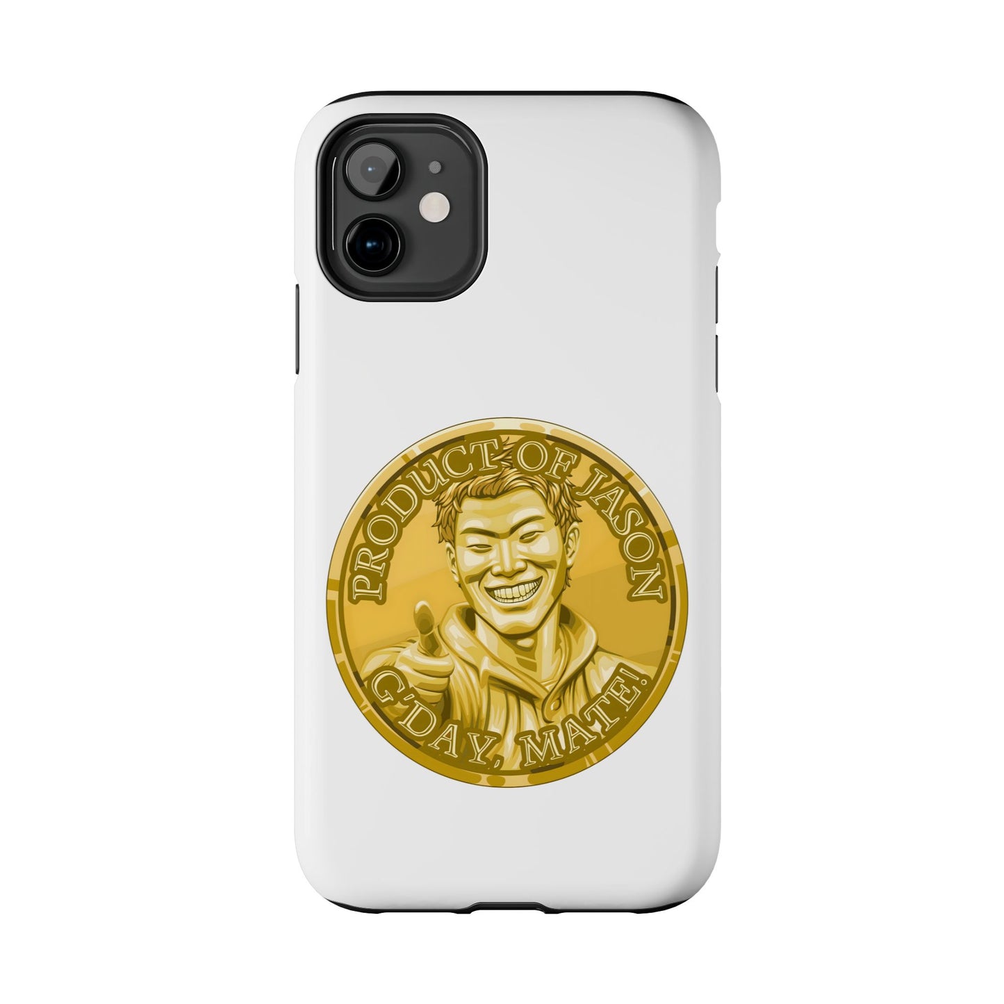 iPhone and Samsung Gold Spirit Coin Tough Phone Case - Durable Protection