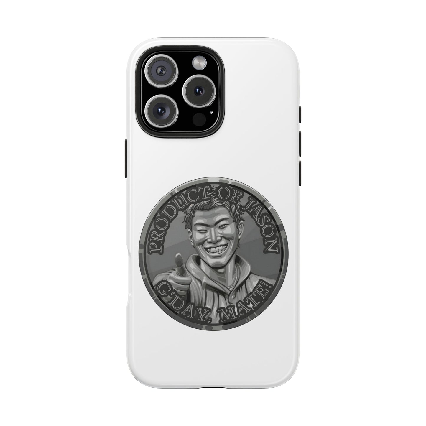 iPhone and Samsung Iron Spirit Coin Tough Phone Case - Durable Protection