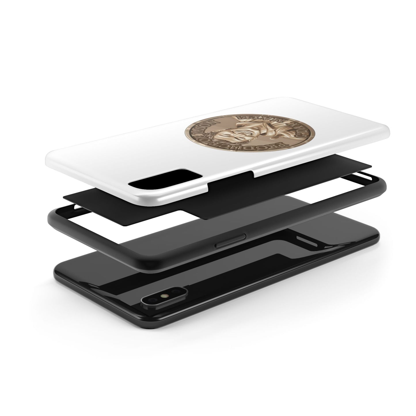 iPhone and Samsung Bronze Spirit Coin Tough Phone Case - Durable Protection