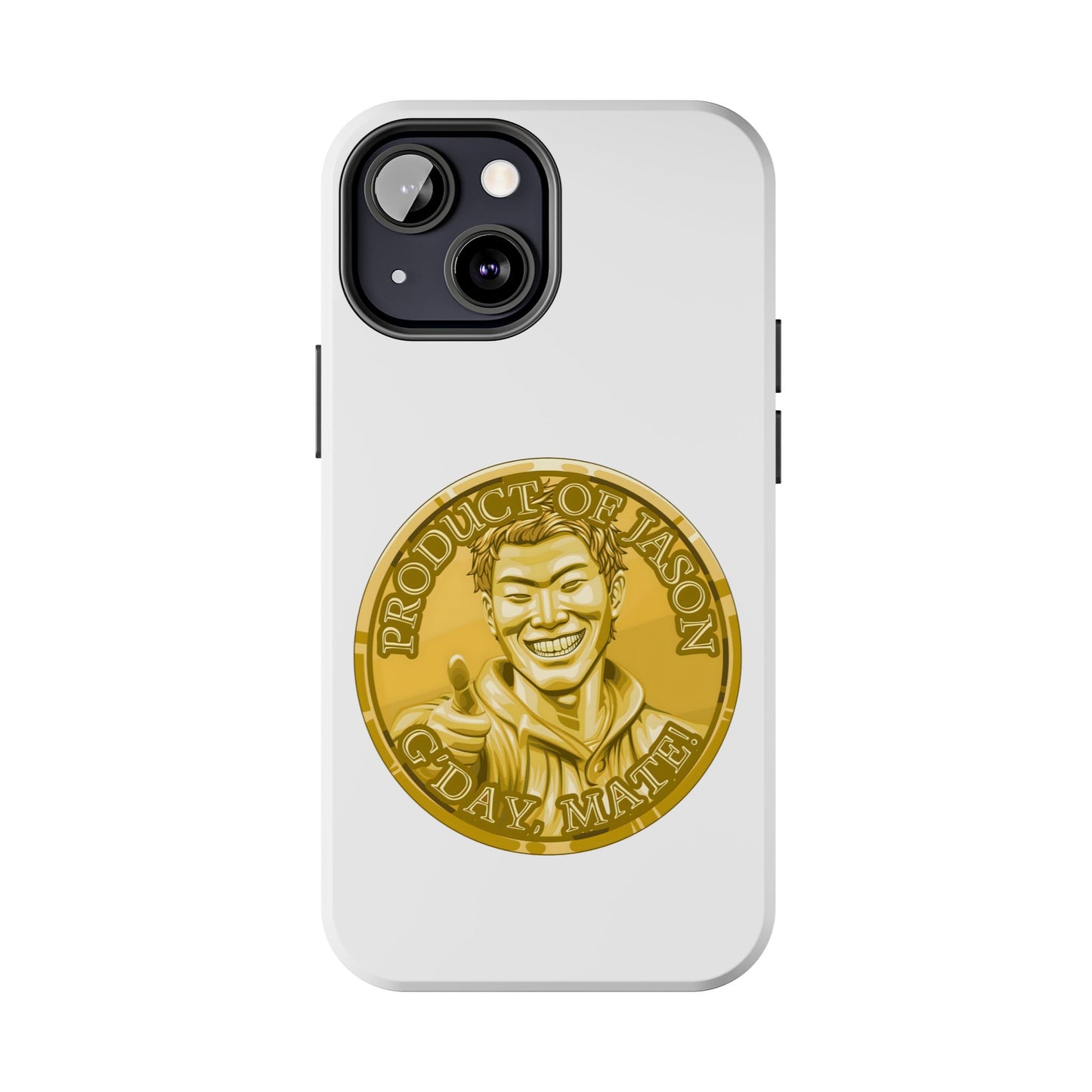 iPhone and Samsung Gold Spirit Coin Tough Phone Case - Durable Protection