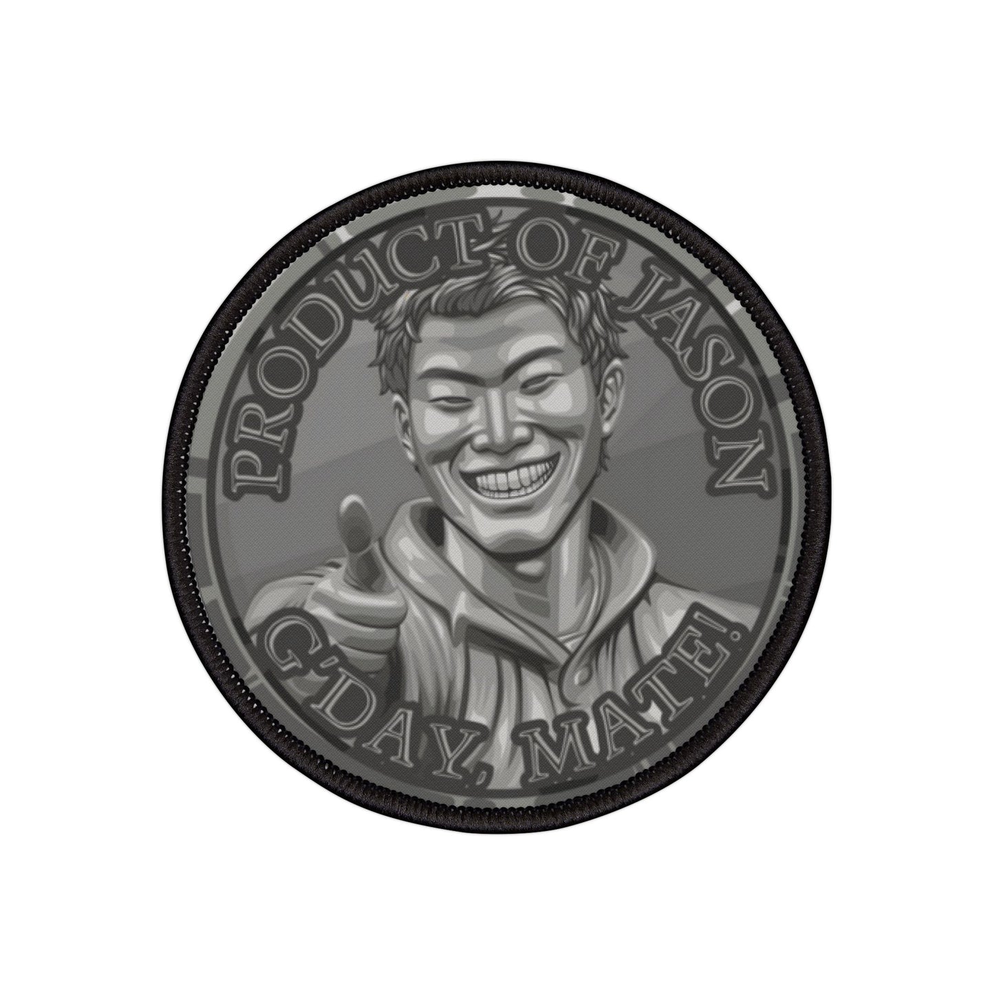 Product of Jason, G'day Mate Iron Rank Spirit Coin Patch HWFWM Fan Merch Fan Designed Spirit Coin Patch He Who Fights with Monsters