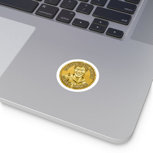 (Indoor/Outdoor) Product of Jason, G'day Mate Gold Rank Spirit Coin Sticker HWFWM Fan Merch Fan Designed Spirit Coin Stickere He Who Fights with Monsters