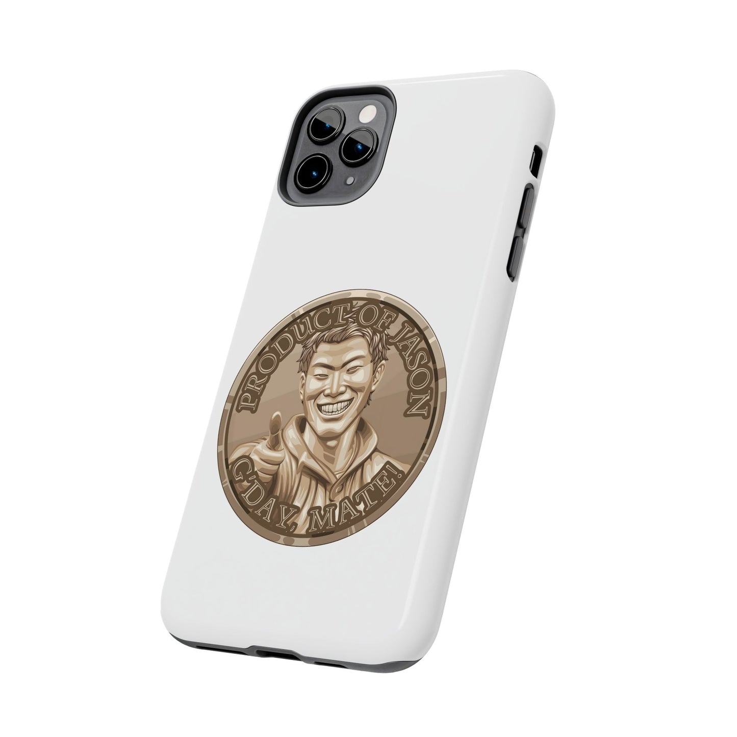 iPhone and Samsung Bronze Spirit Coin Tough Phone Case - Durable Protection