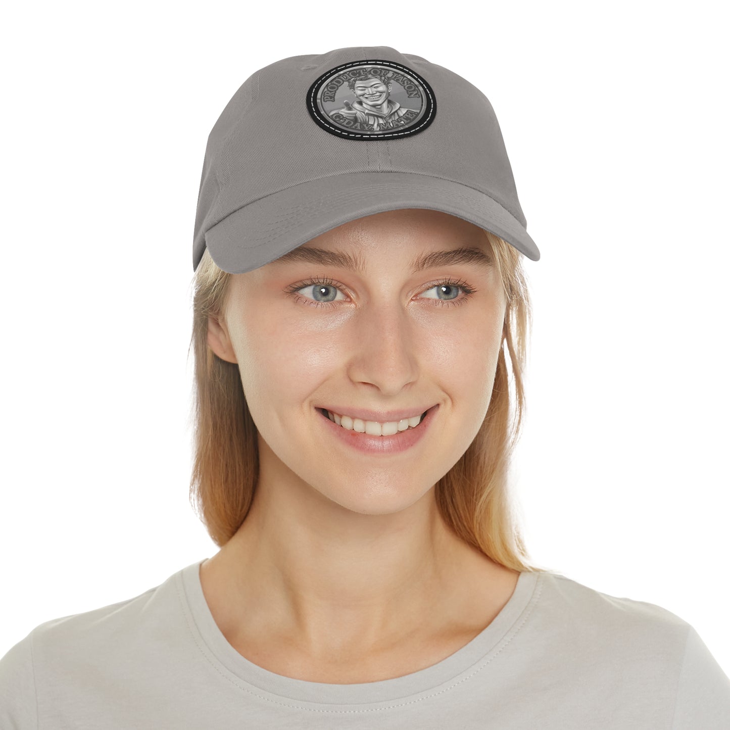 Silver Spirit Coin Leather Patch Hat of He Who Fights With Monsters Jason Asano Silver Coin Hat G'day Mate Product of Jason Ha ts