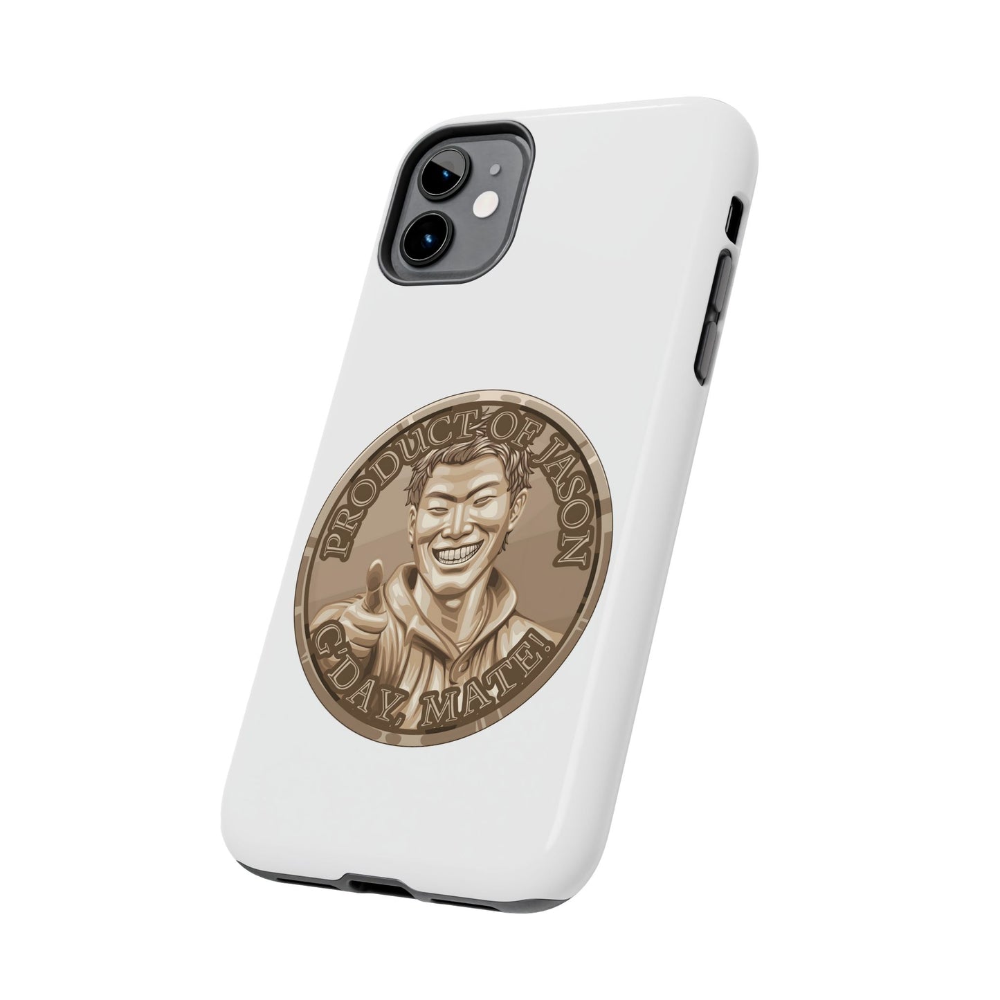 iPhone and Samsung Bronze Spirit Coin Tough Phone Case - Durable Protection