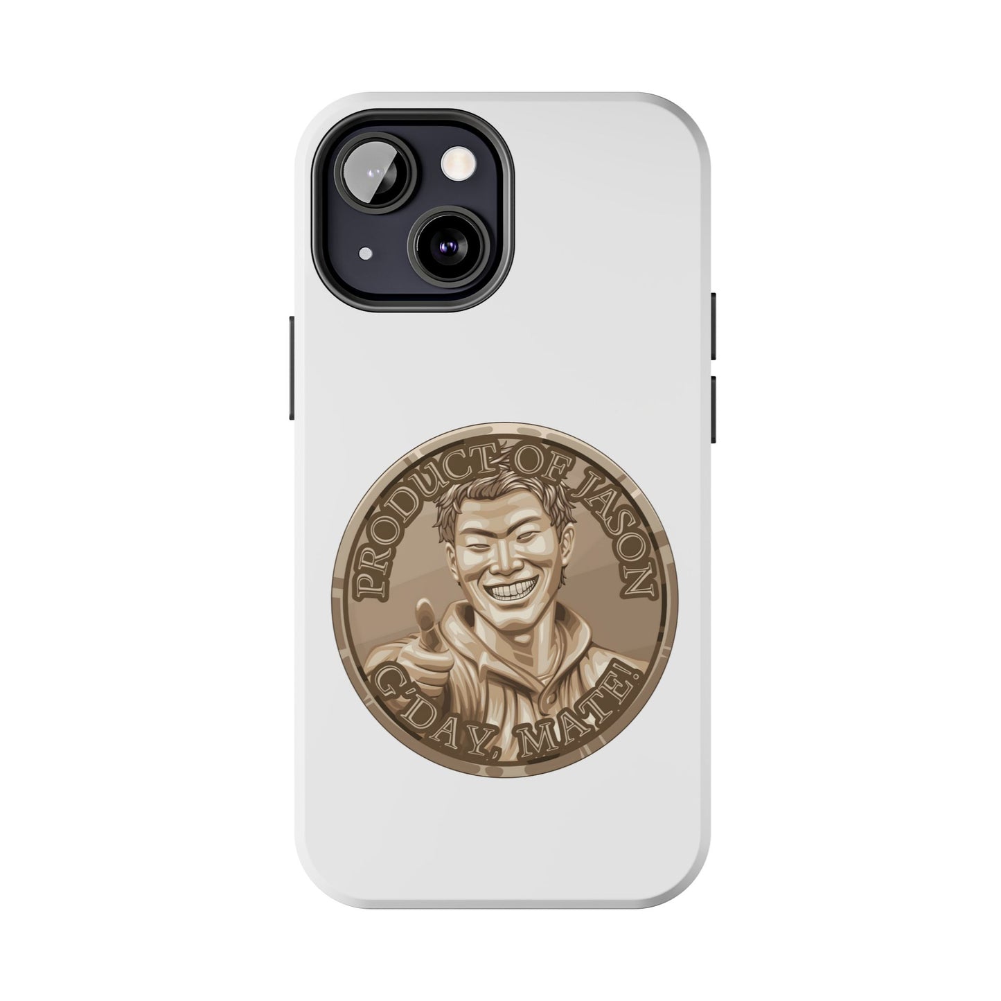 iPhone and Samsung Bronze Spirit Coin Tough Phone Case - Durable Protection