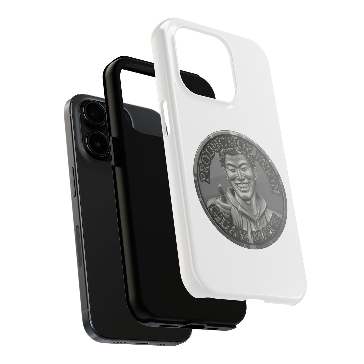 iPhone and Samsung Iron Spirit Coin Tough Phone Case - Durable Protection