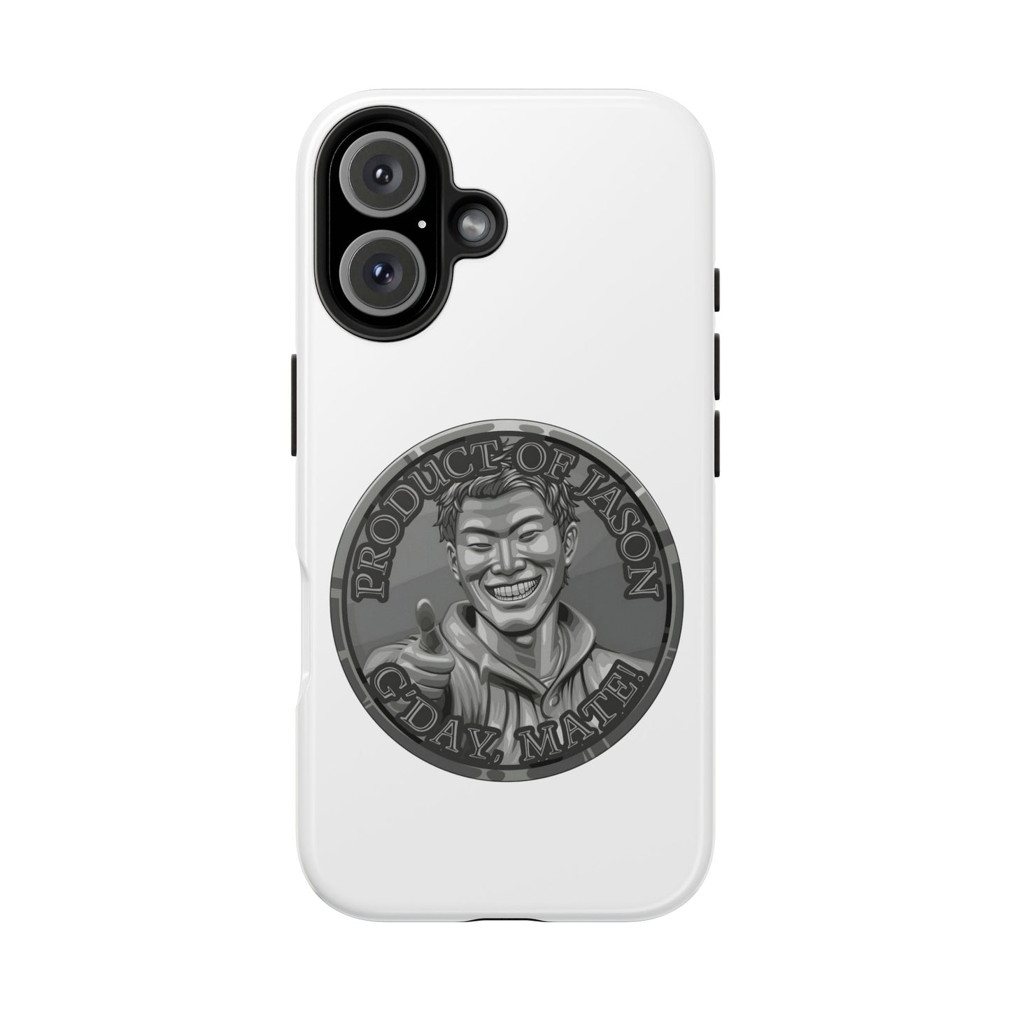 iPhone and Samsung Iron Spirit Coin Tough Phone Case - Durable Protection