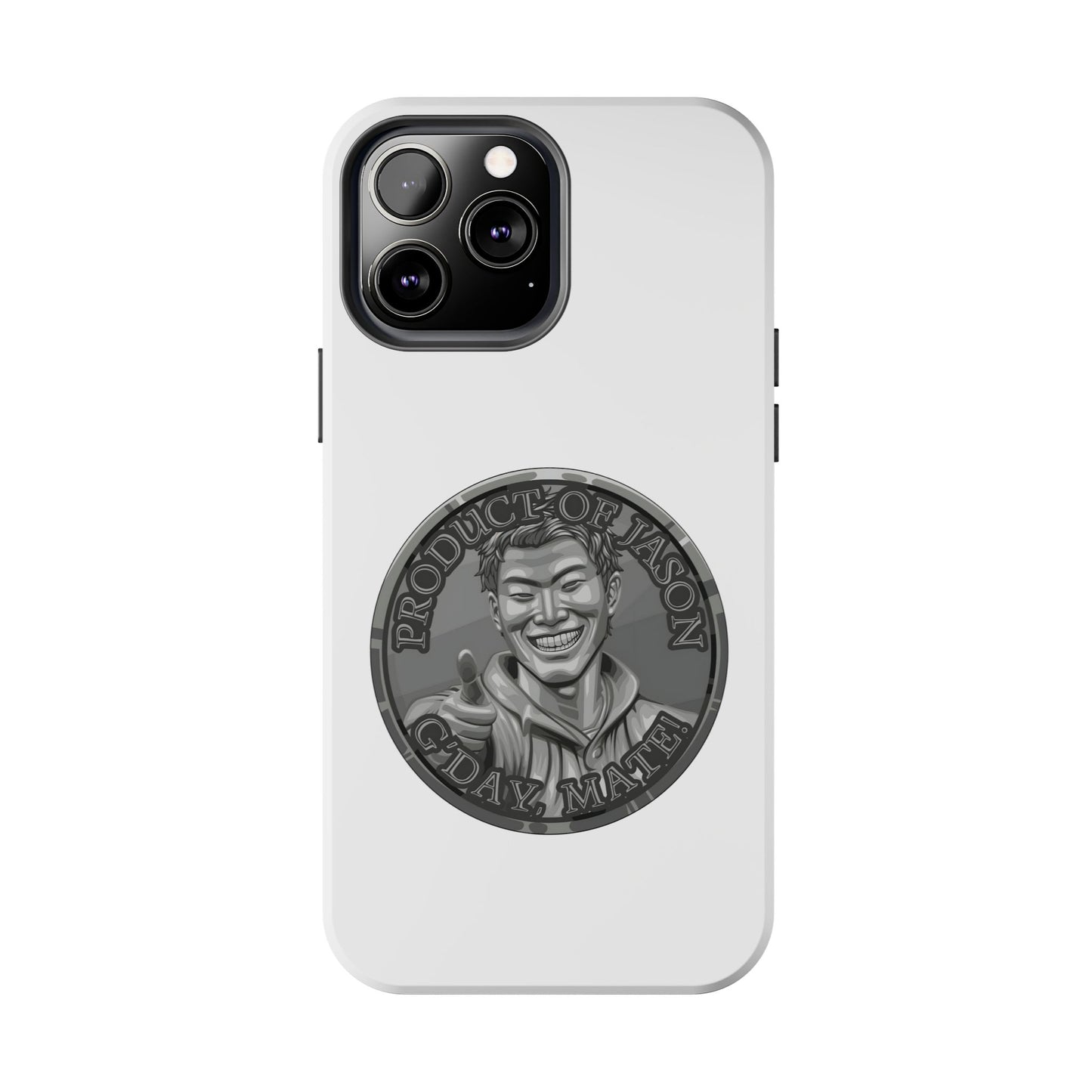 iPhone and Samsung Iron Spirit Coin Tough Phone Case - Durable Protection