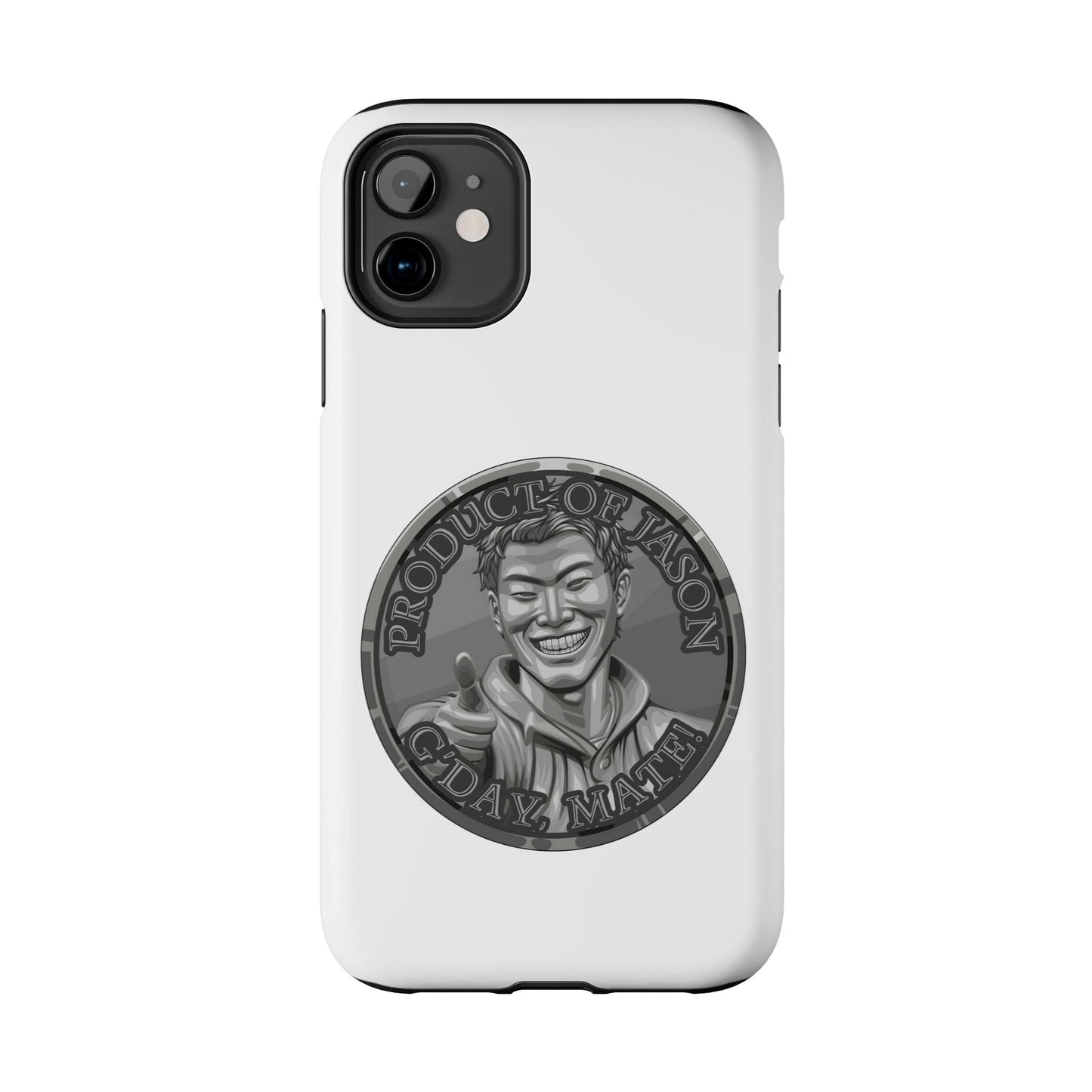 iPhone and Samsung Iron Spirit Coin Tough Phone Case - Durable Protection