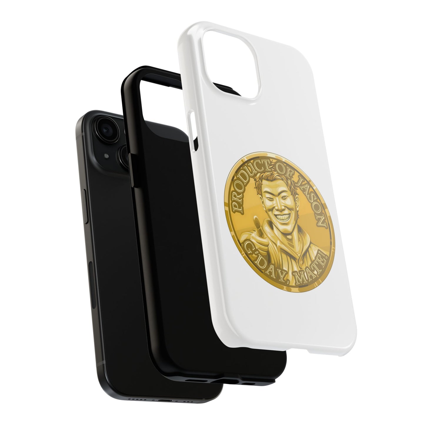 iPhone and Samsung Gold Spirit Coin Tough Phone Case - Durable Protection