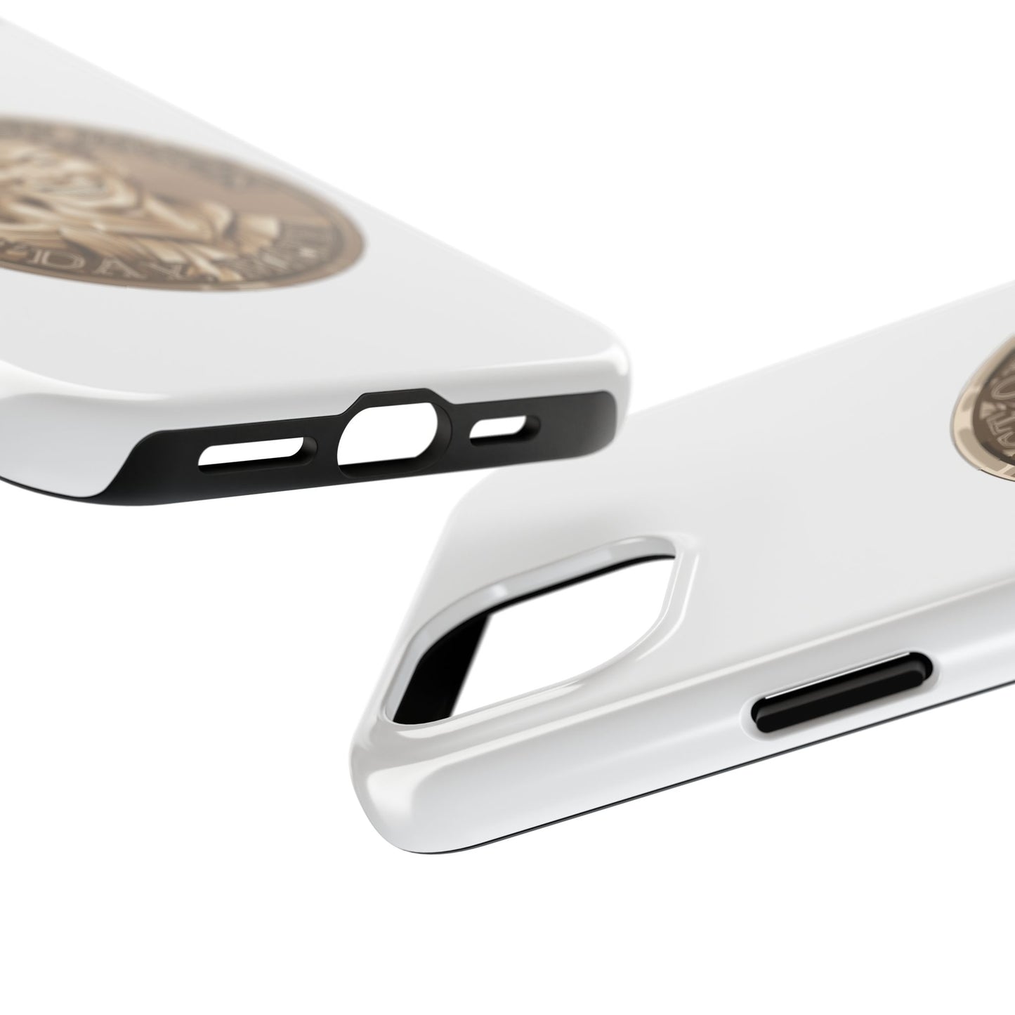 iPhone and Samsung Bronze Spirit Coin Tough Phone Case - Durable Protection