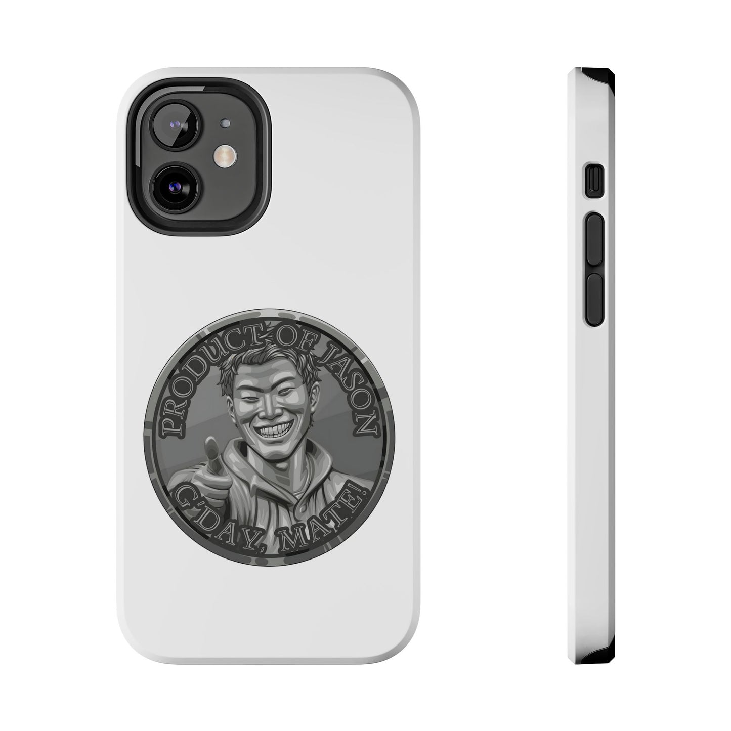 iPhone and Samsung Iron Spirit Coin Tough Phone Case - Durable Protection