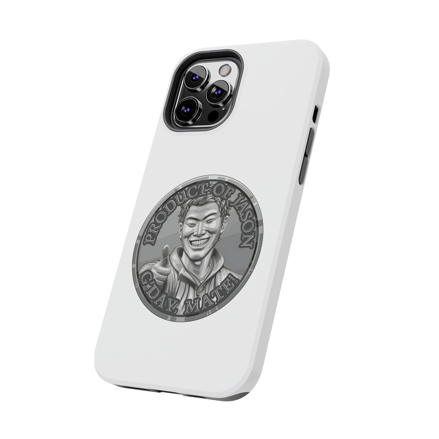 iPhone and Samsung Silver Spirit Coin Tough Phone Case - Durable Protection