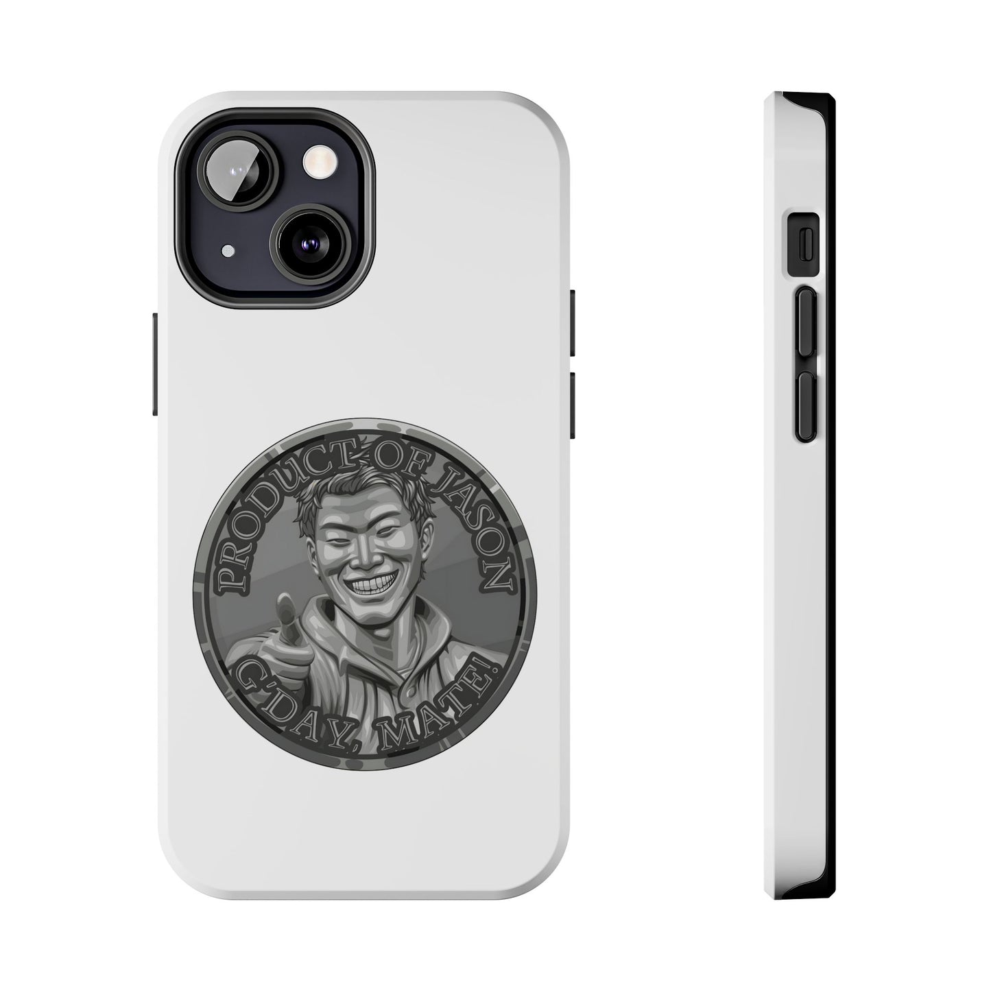 iPhone and Samsung Iron Spirit Coin Tough Phone Case - Durable Protection