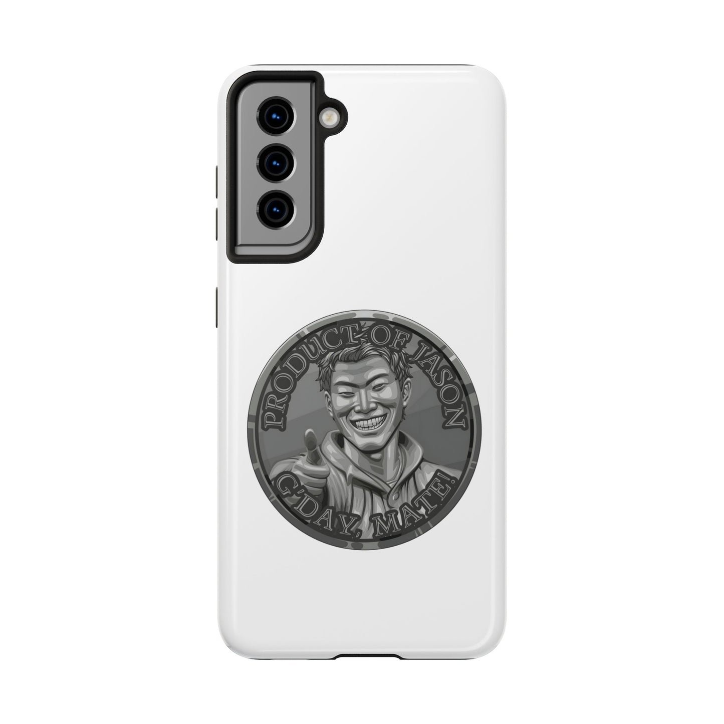 iPhone and Samsung Iron Spirit Coin Tough Phone Case - Durable Protection