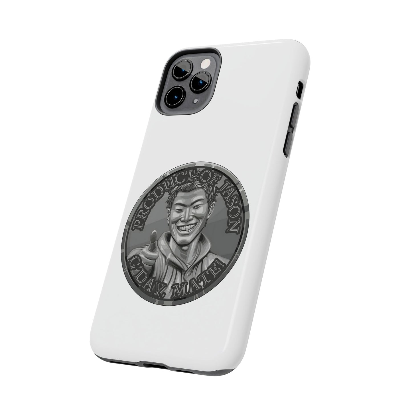 iPhone and Samsung Iron Spirit Coin Tough Phone Case - Durable Protection