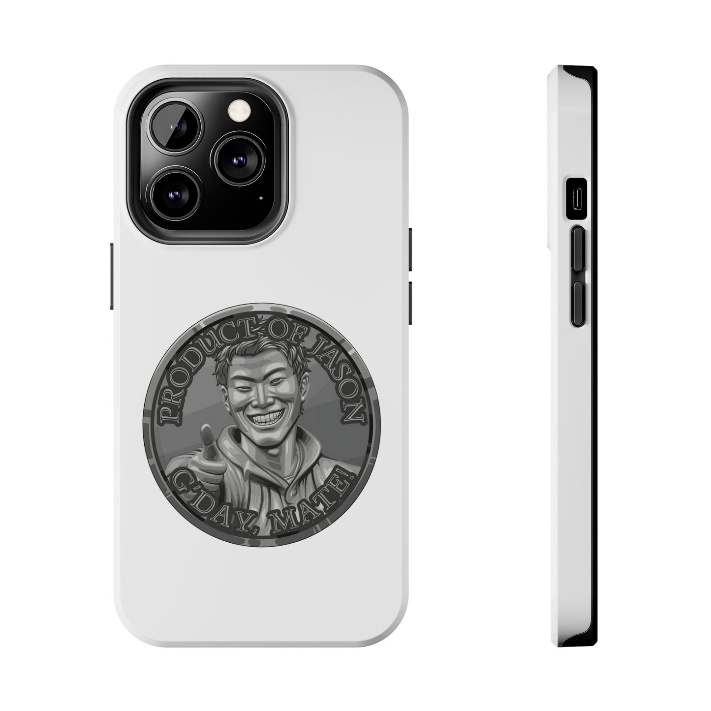 iPhone and Samsung Iron Spirit Coin Tough Phone Case - Durable Protection