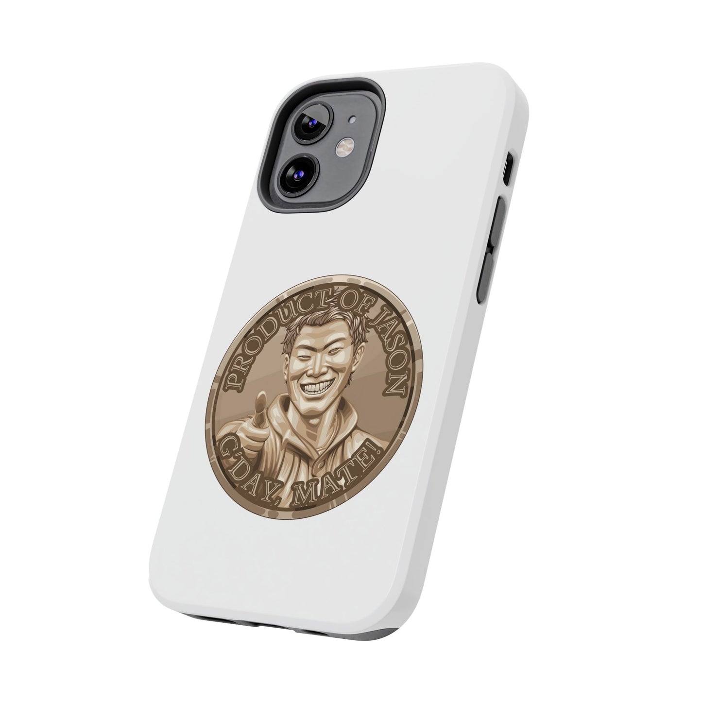 iPhone and Samsung Bronze Spirit Coin Tough Phone Case - Durable Protection