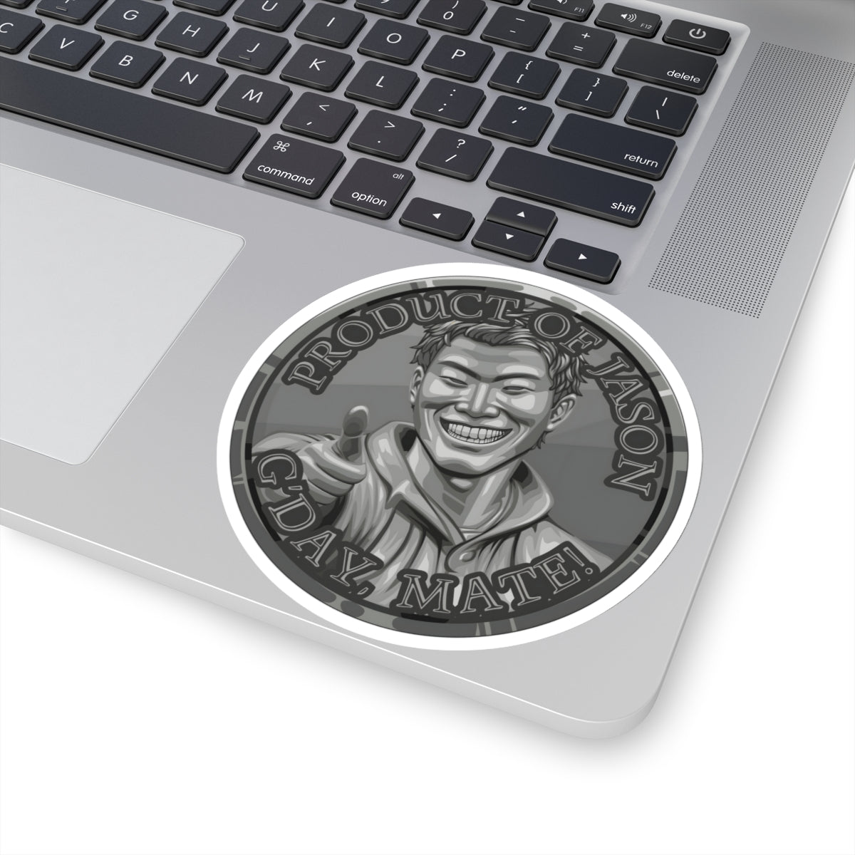 (Indoor) Iron Spirit Coin Sticker of He Who Fights With Monsters Jason Asano Iron Coin Sticker G'day Mate Product of Jason Sticker Iron Rank Sticker