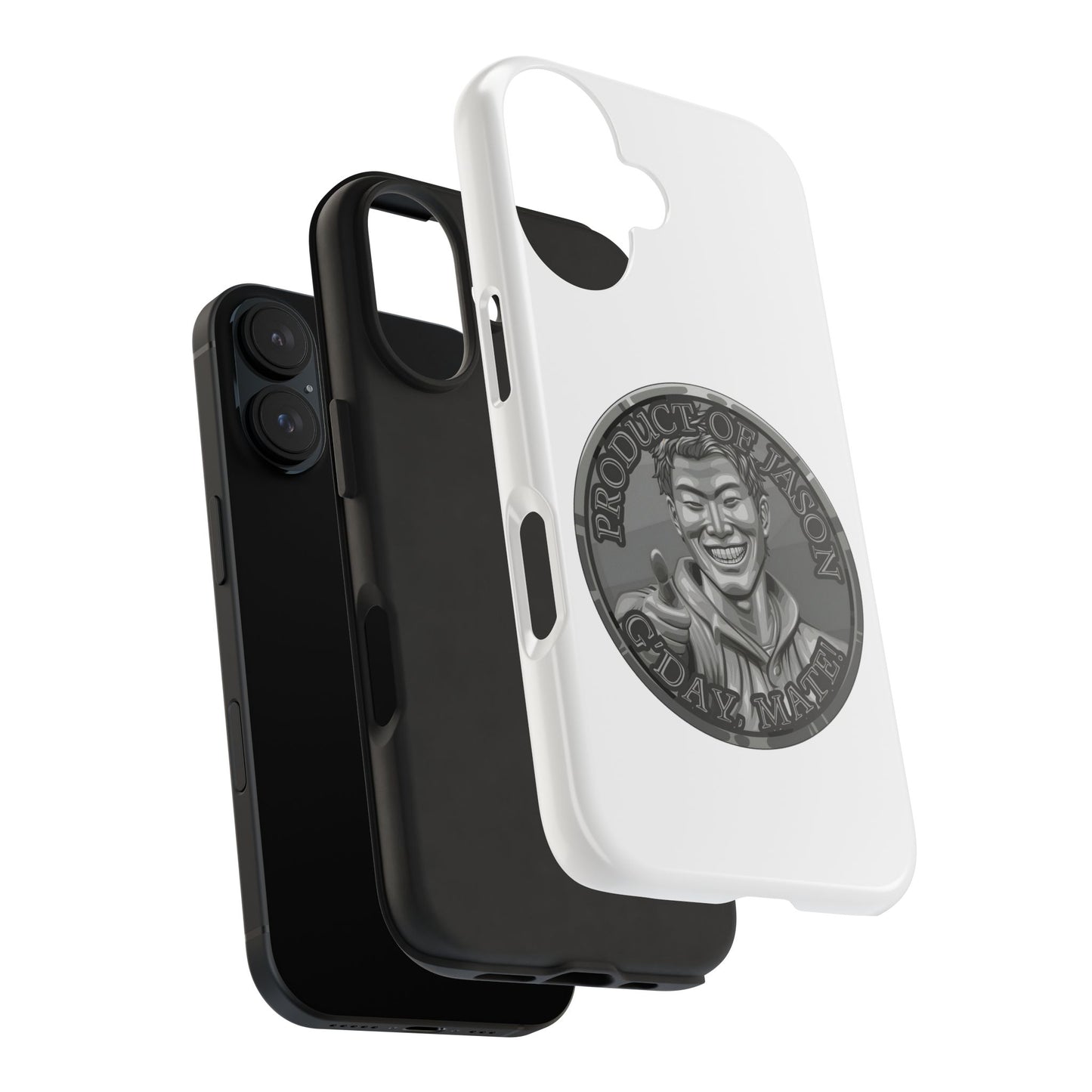 iPhone and Samsung Iron Spirit Coin Tough Phone Case - Durable Protection